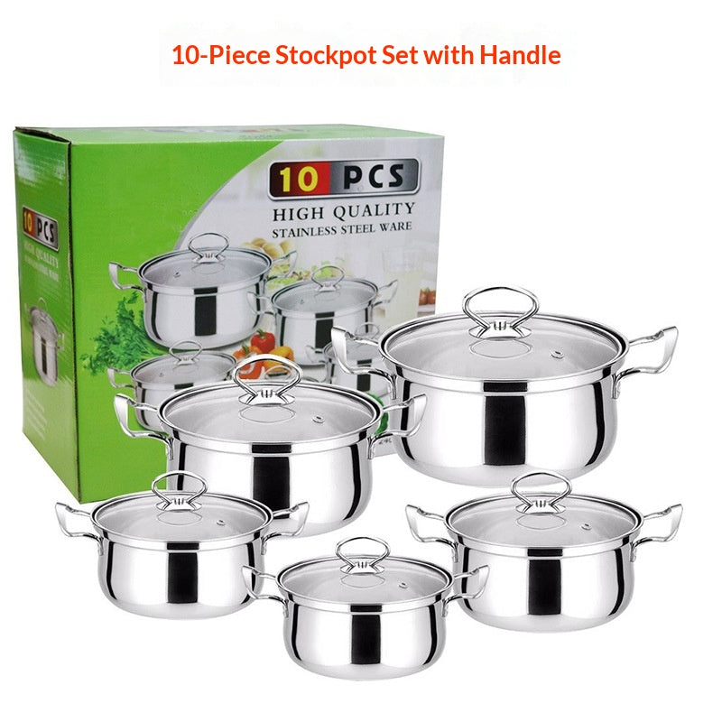 10-teiliges Dampfgarer-Set aus Edelstahl – Bild 2 | LuxeStyle