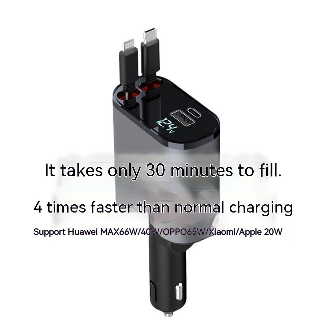 Automatisches 4-in-1 Schnellladekabel für unterwegs