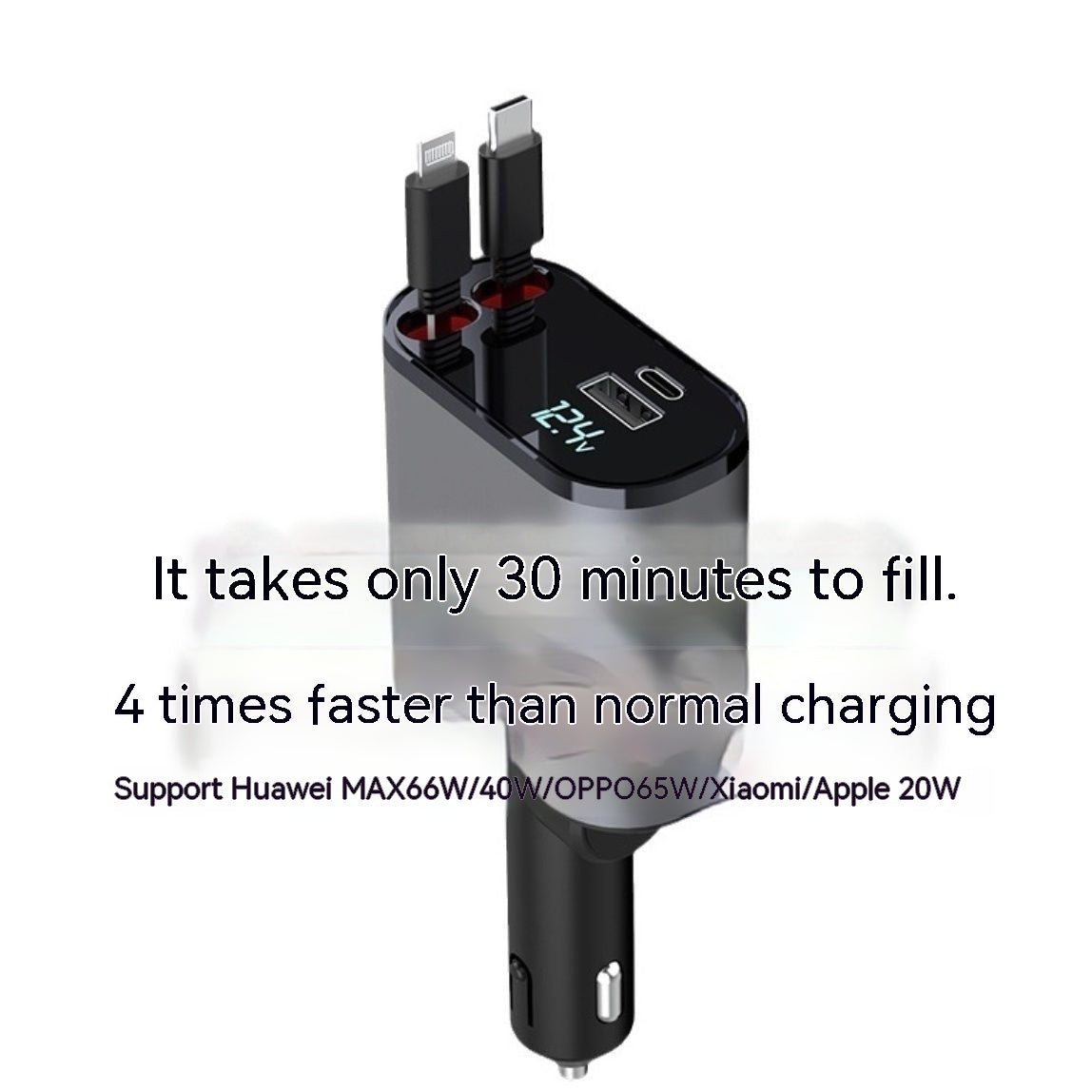 Automatisches 4-in-1 Schnellladekabel für unterwegs