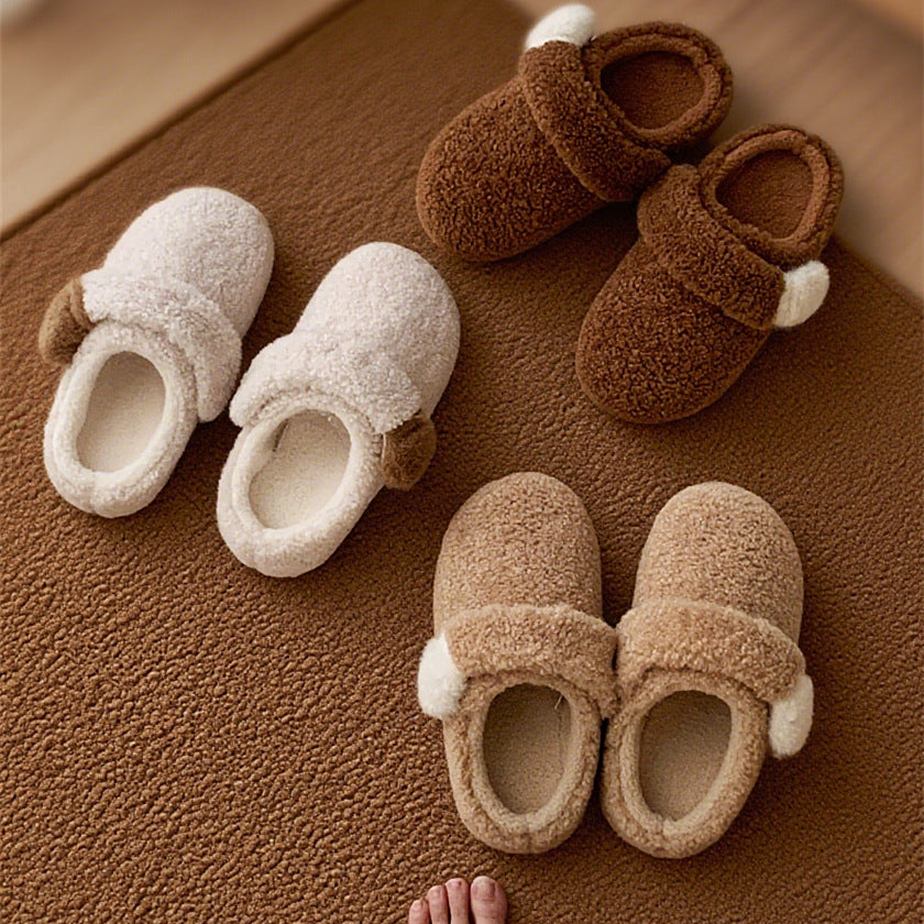 Minimalistische Baumwoll-Slipper für Damen