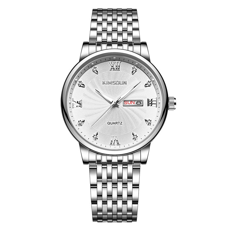 Herren-Armbanduhr mit Kalender und Datum