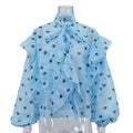 Lace-Up-Kaschmirbluse