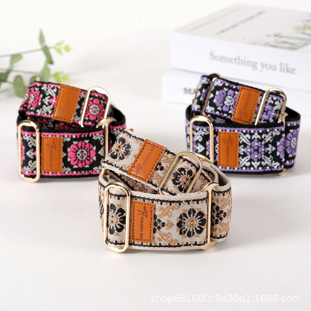 Verstellbare Blumen-Halsband für Haustiere
