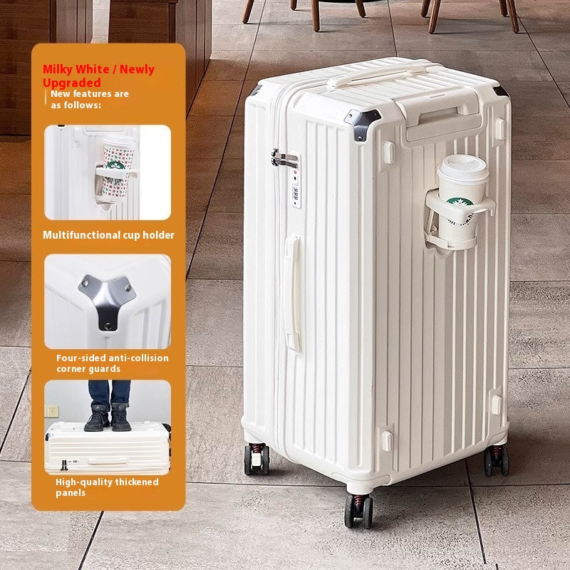 Reisetrolley mit viel Stauraum und Universalrädern