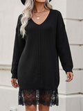 Damen-Kleid mit Spitzen-Einsätzen – Bild 9 | LuxeStyle