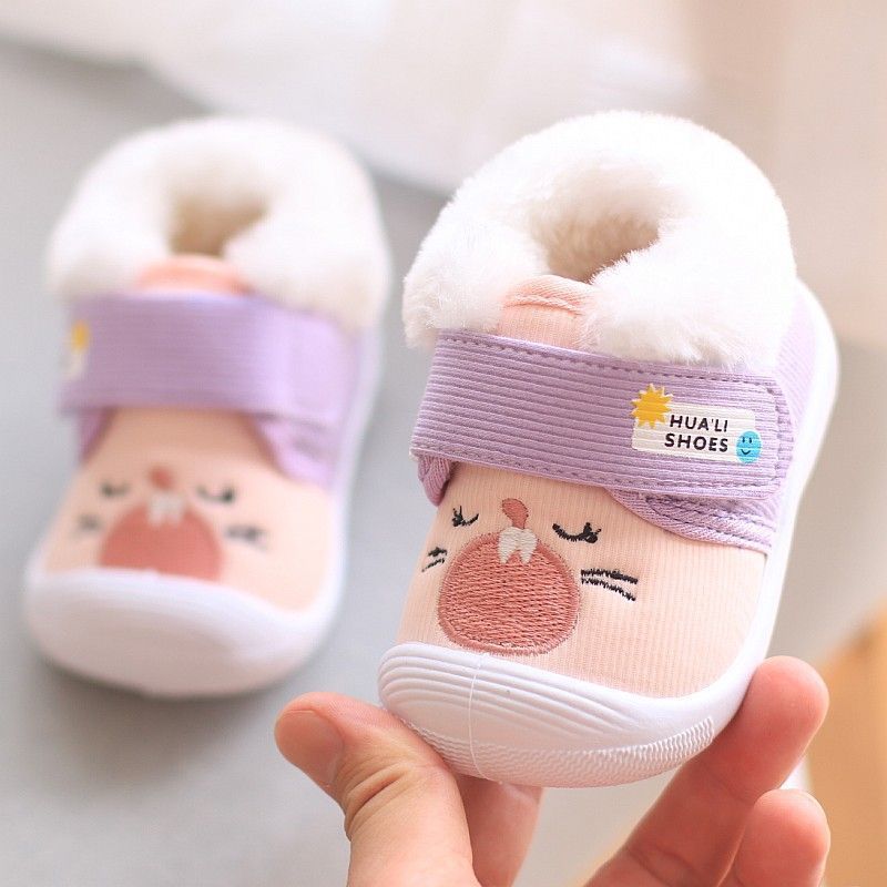 Weisse Baby Quietschschuhe mit weicher Sohle für Frühling/Herbst