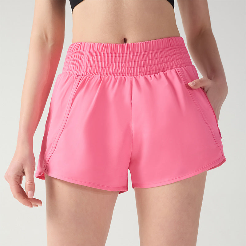 Sommer High-Waist Shorts im Zweiteiler-Look