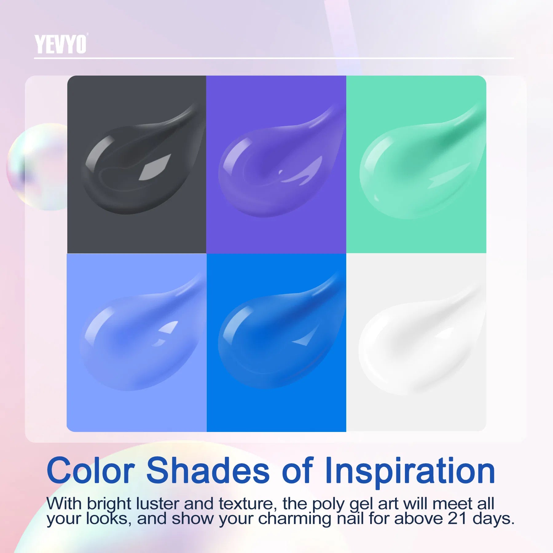Polygel-Nagelset «Komplett» 6-tlg + UV-Lampe