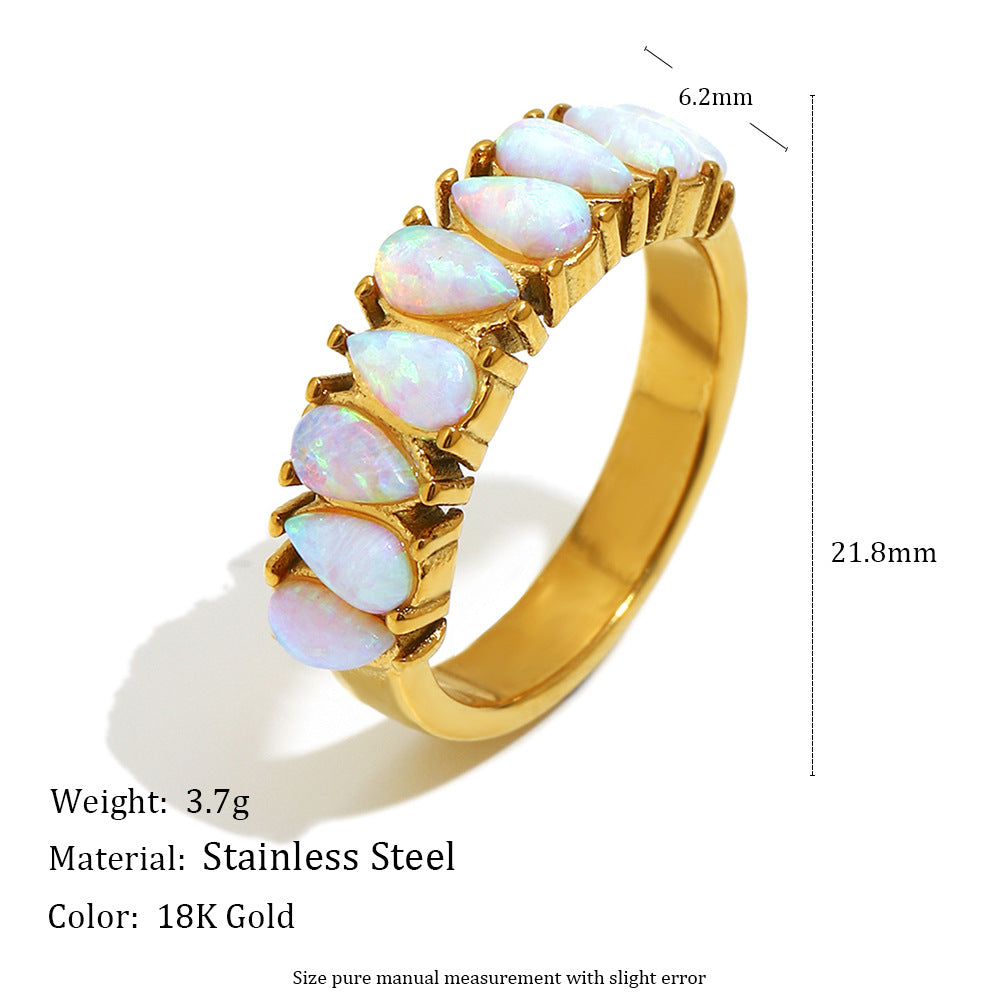 Eleganter Nischen-Design-Ring aus Edelstahl