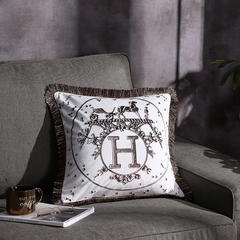 Fransen-Kissen mit doppelseitigem Print – Bild 11 | LuxeStyle