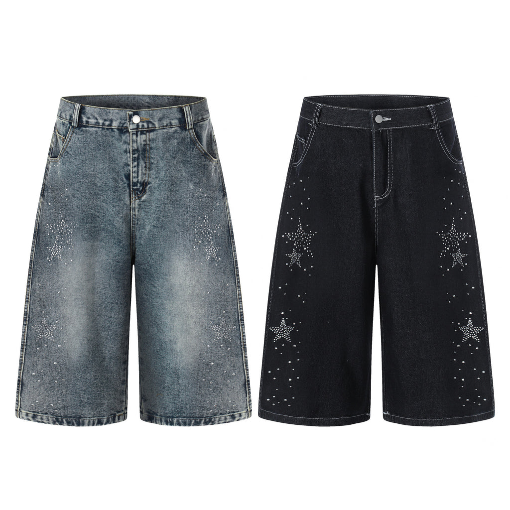 Kapri-Hosen mit Stern-Applikation