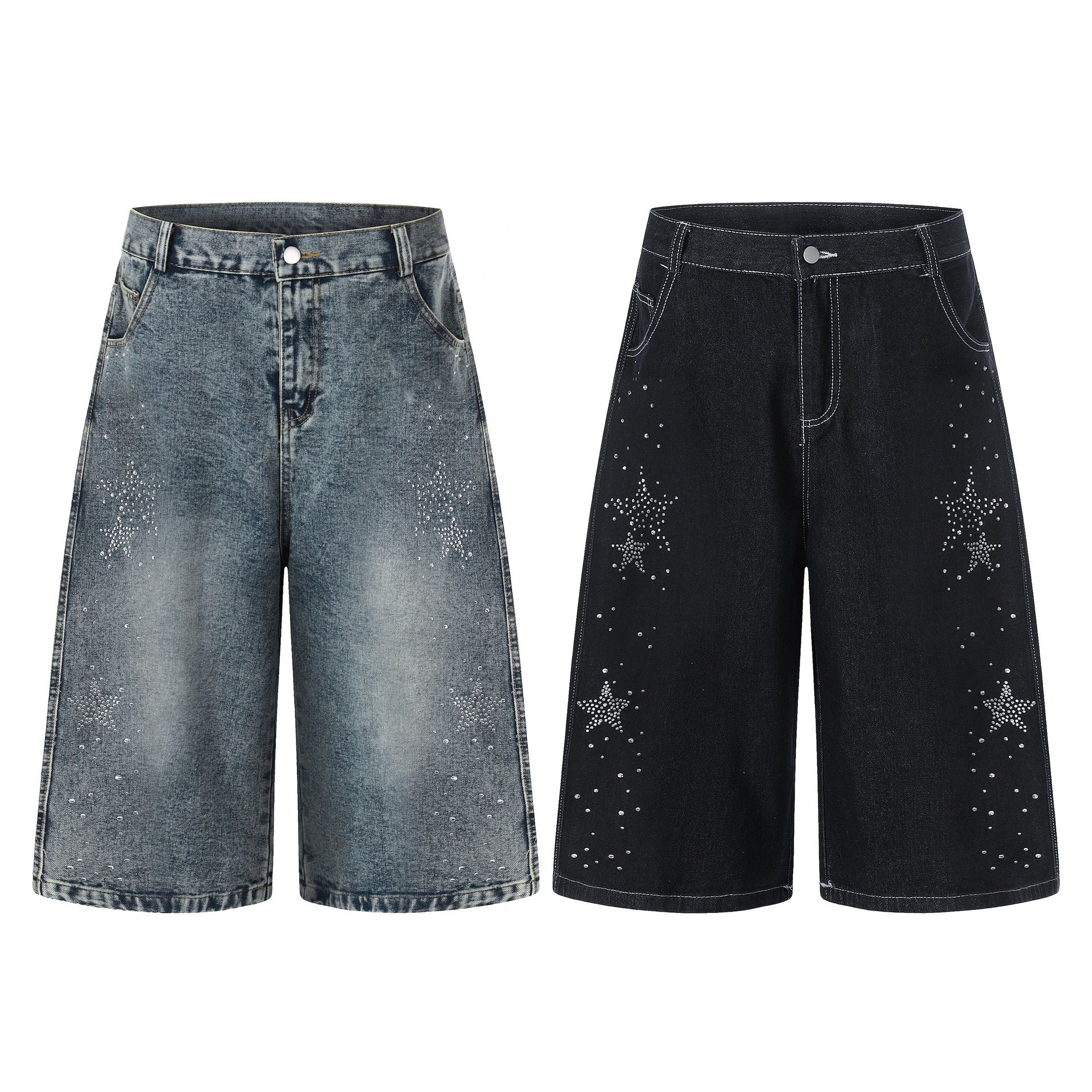 Kapri-Hosen mit Stern-Applikation