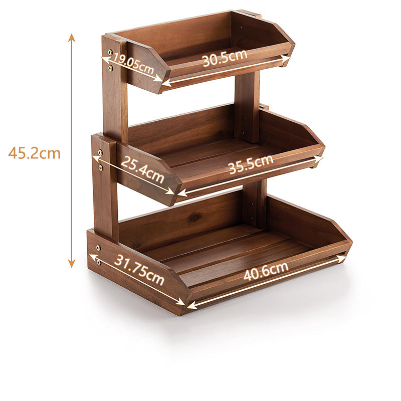 Holz Etagere für Früchte – Bild 4 | LuxeStyle