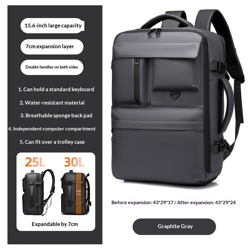 Leichter, erweiterbarer Rucksack – Bild 2 | LuxeStyle