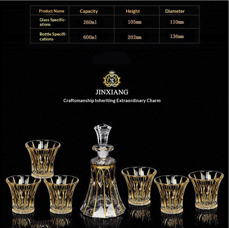 Kristall Whiskey Tassen Set