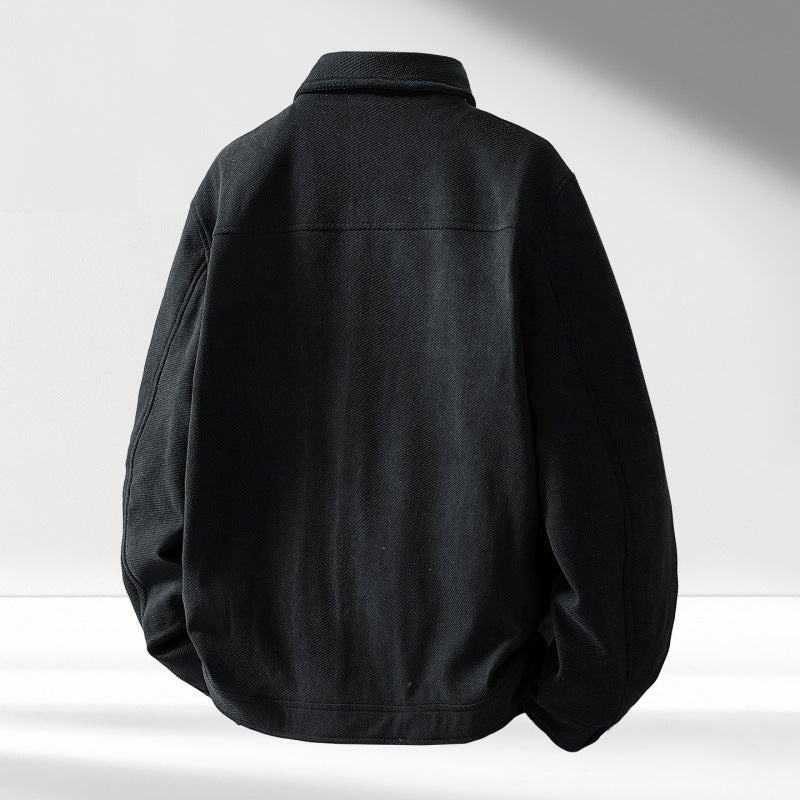 Herren Retro Übergangsjacke mit Revers – Ansicht 5