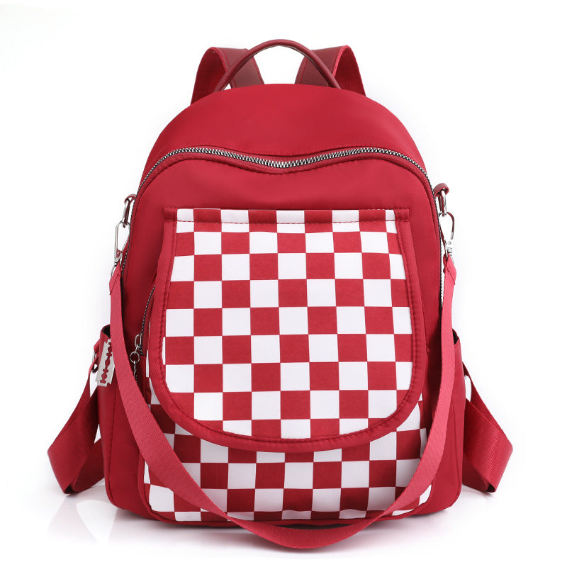 Leichter Nylon-Rucksack mit Kontrastfarben – Bild 6 | LuxeStyle