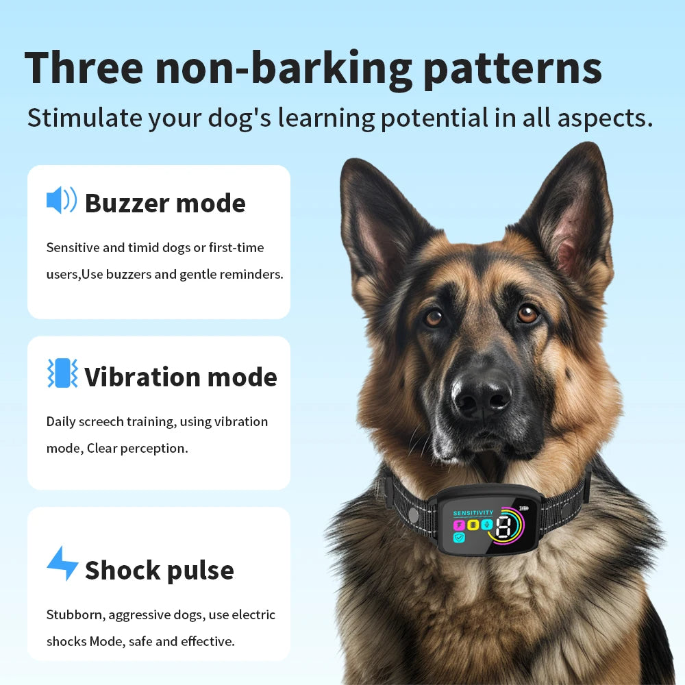 Smart Anti-Bell Halsband mit HD-Display