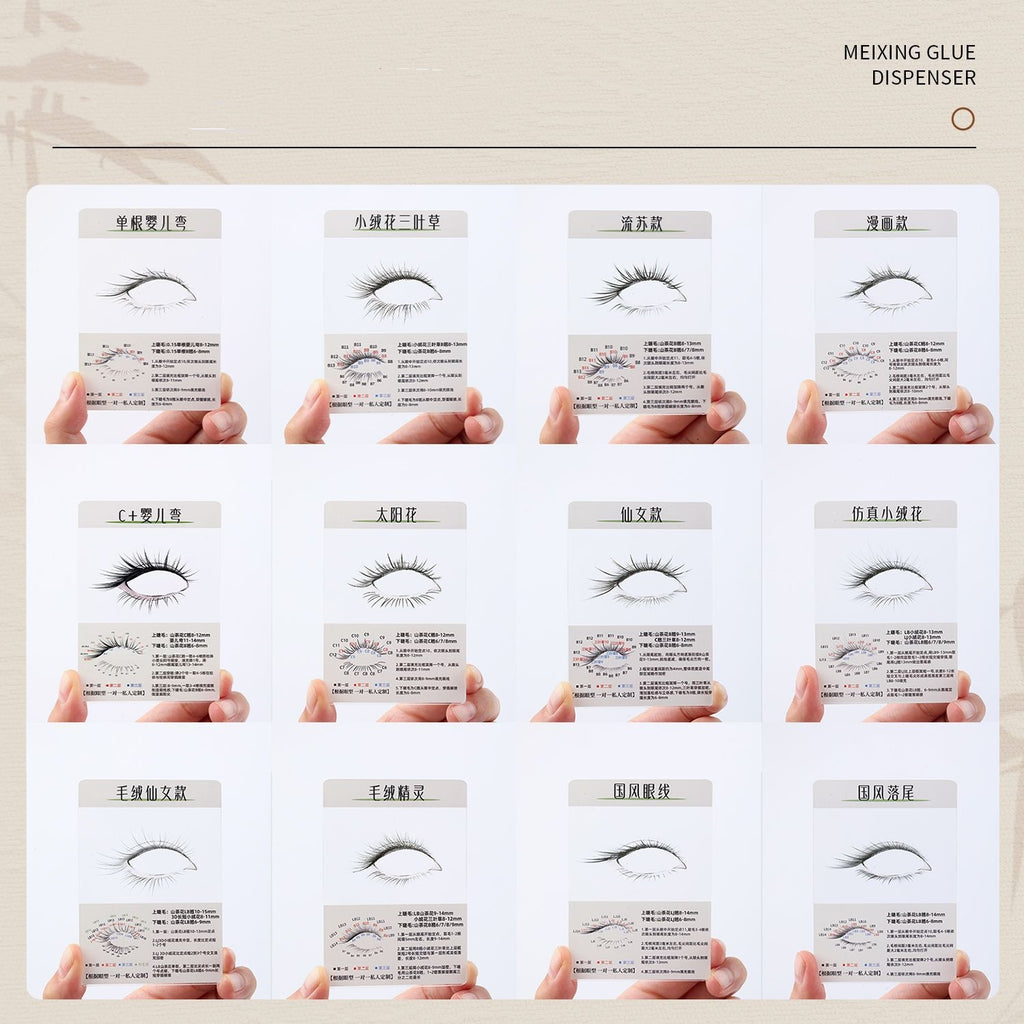 Wimpern-Try-On-Cards – 12-Farben-Set – Bild 4 | LuxeStyle