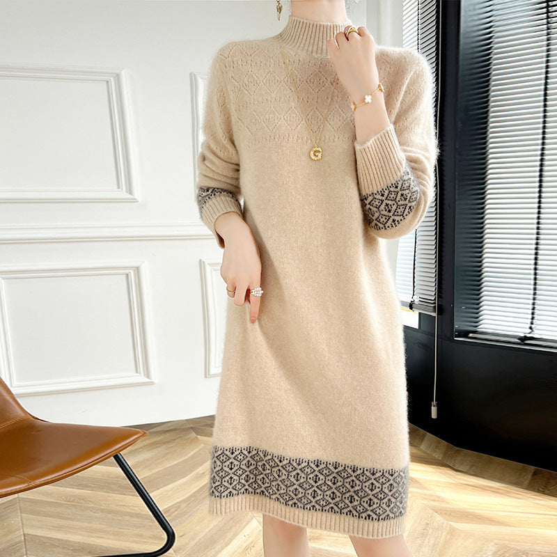 Wollrock-Kleid, retro-stil