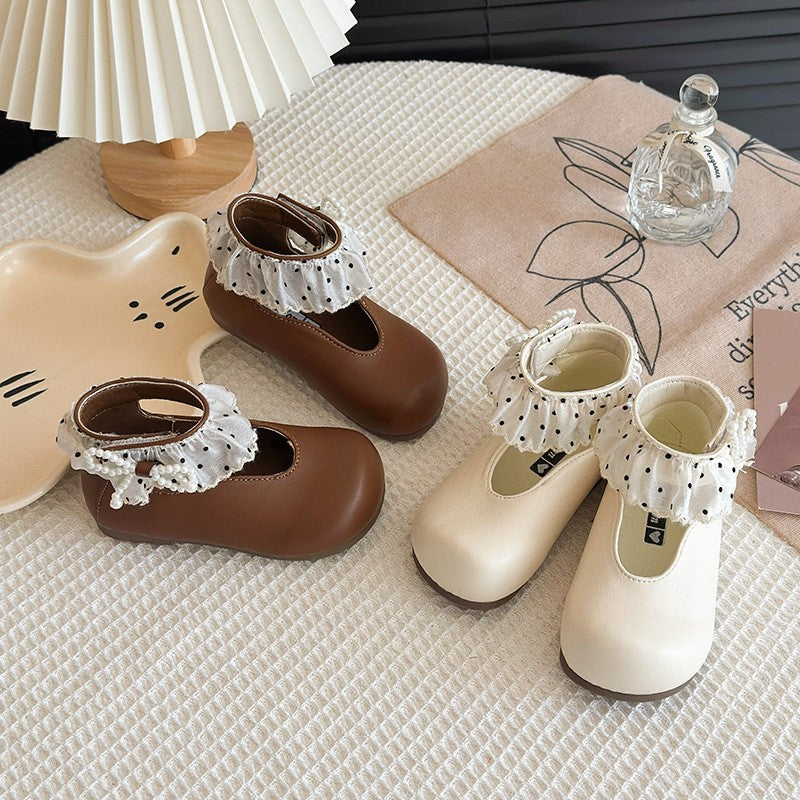 Prinzessinnen-Schuhe mit Rüschen, Elegant & Casual für Mädchen 4-12 Ja
