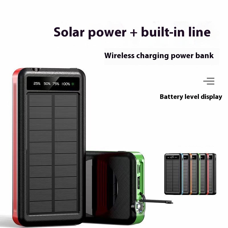 Solar Powerbank 10000mAh mit LED-Licht