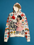 Casual Polyester-Pullover mit Druck