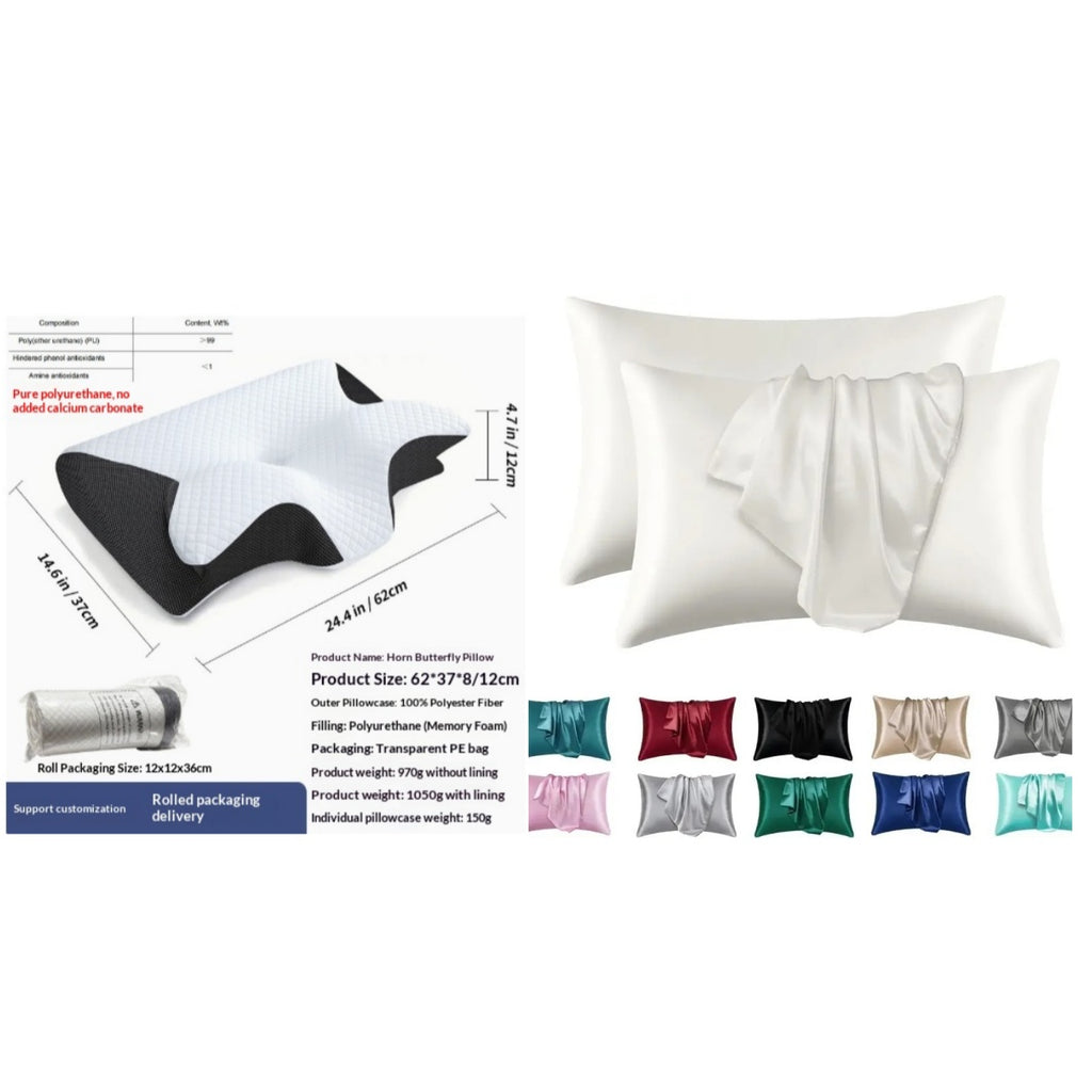 Schmetterlingsförmiges Memory-Schaum-Kissen | LuxeStyle