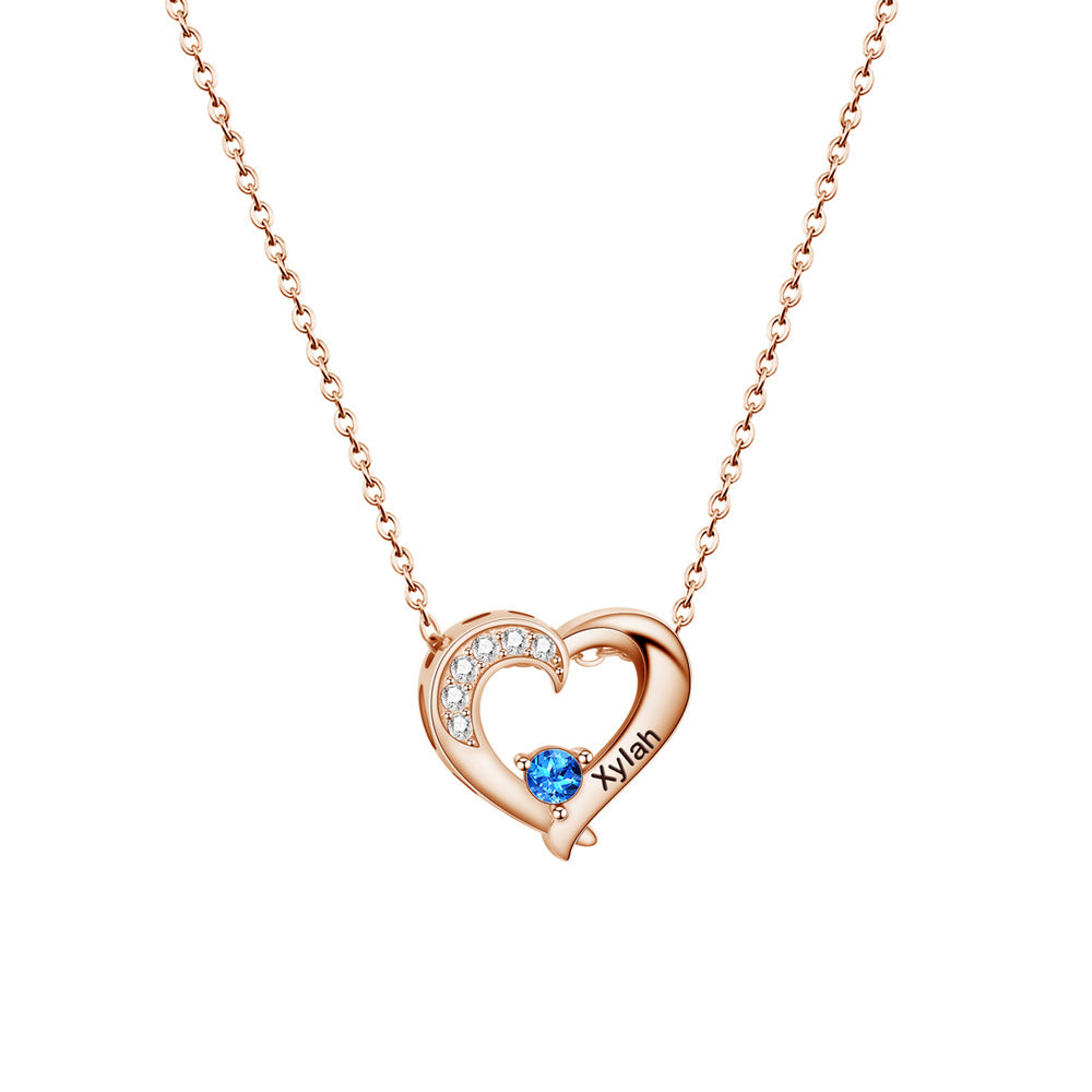 LuxeStyle Edelstahl-Armband «Amore» · Herz & Geburtsstein, Gold – Bild 4 – LuxeStyle Schweiz