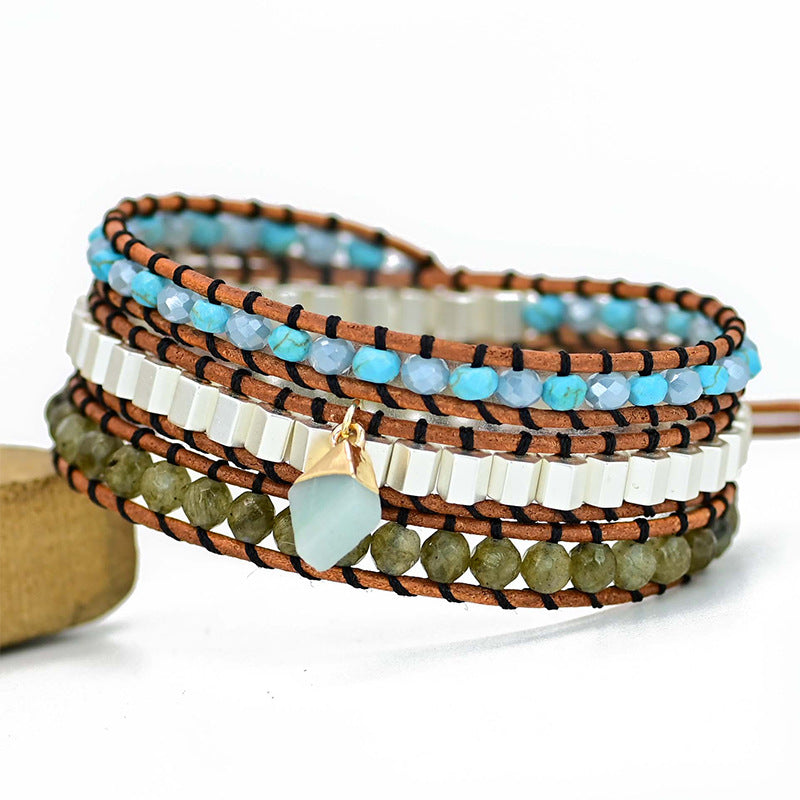 Naturstein- und Lederarmband – Bild 5 | LuxeStyle