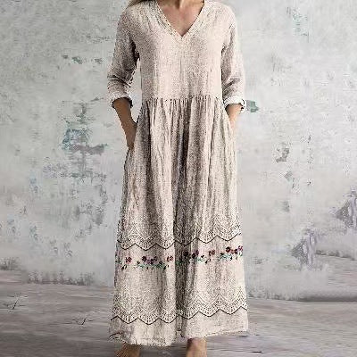 Sommerkleid mit langen Ärmeln