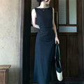 Elegantes ärmelloses Off-Shoulder Slim-Fit Kleid