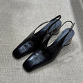 Sommer Baotou Sandalen Schwarz