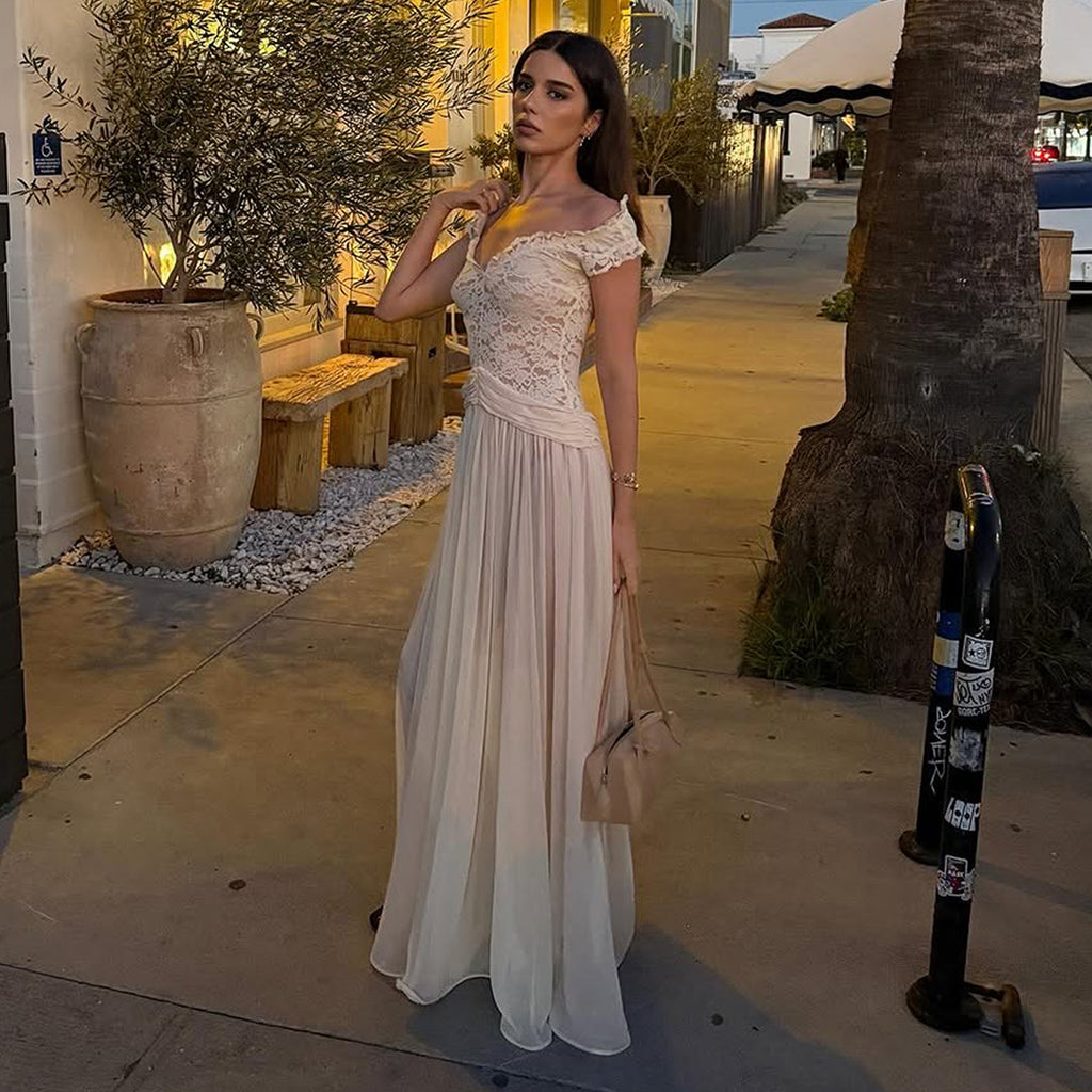 Elegantes Midi-Kleid mit Spitze