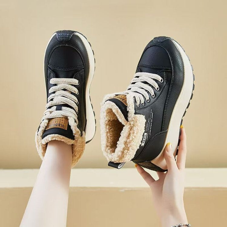 Winter High-Top Sneaker mit Keilabsatz