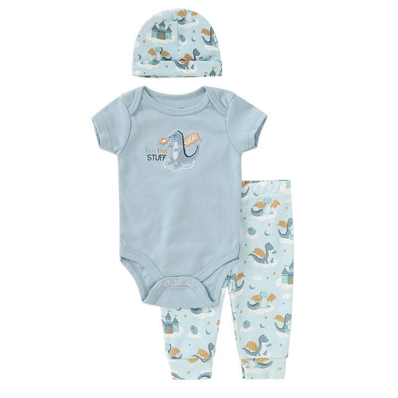 Kurzarm-Cartoon-Strampler-Set – Bild 3 | LuxeStyle