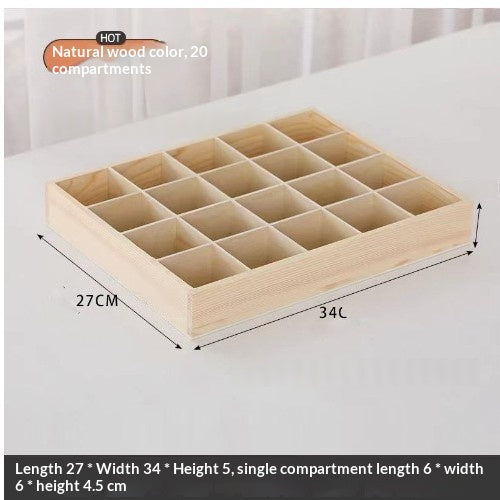 Holz-Organizer mit 20 Fächern