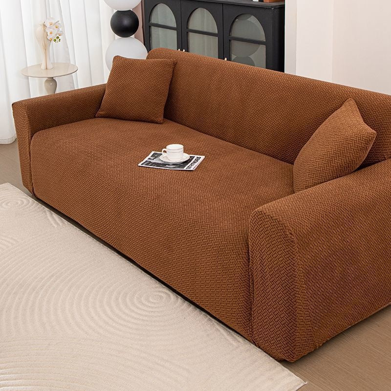 Katzenfreundlicher Sofa-Überzug gestreift