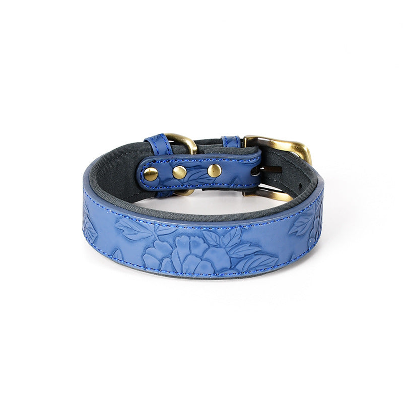 Halsband für Hunde aus gemustertem Leder