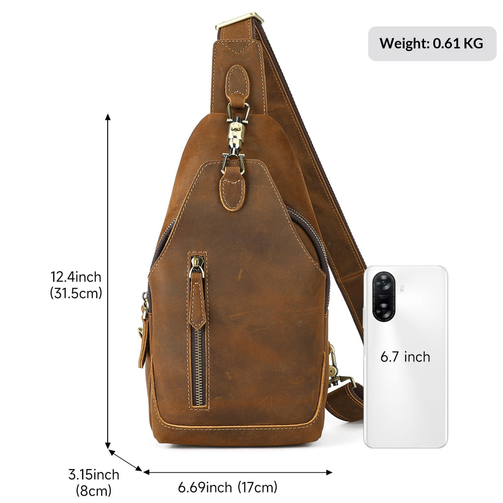 Ma Pi Brusttasche aus Echtleder