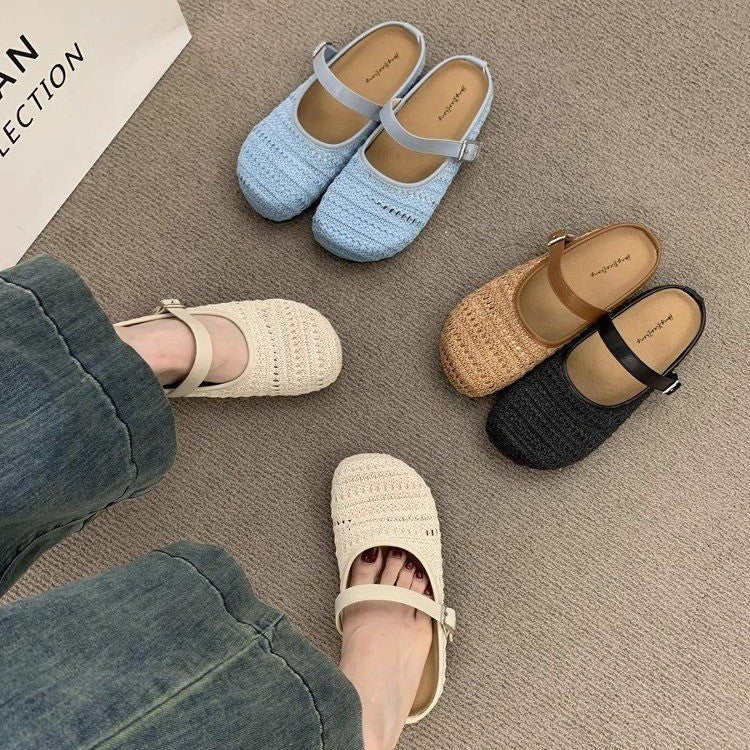 Handgewebte Mules