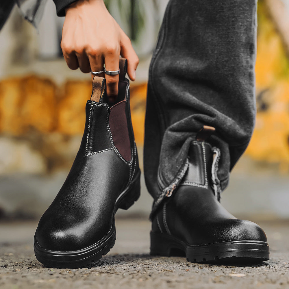 Chelsea Boots aus Leder für Herren
