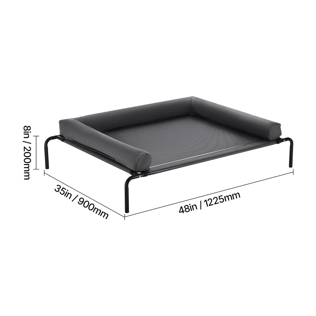 Erhöhtes Hundebett für grosse Hunde, XL, Grau