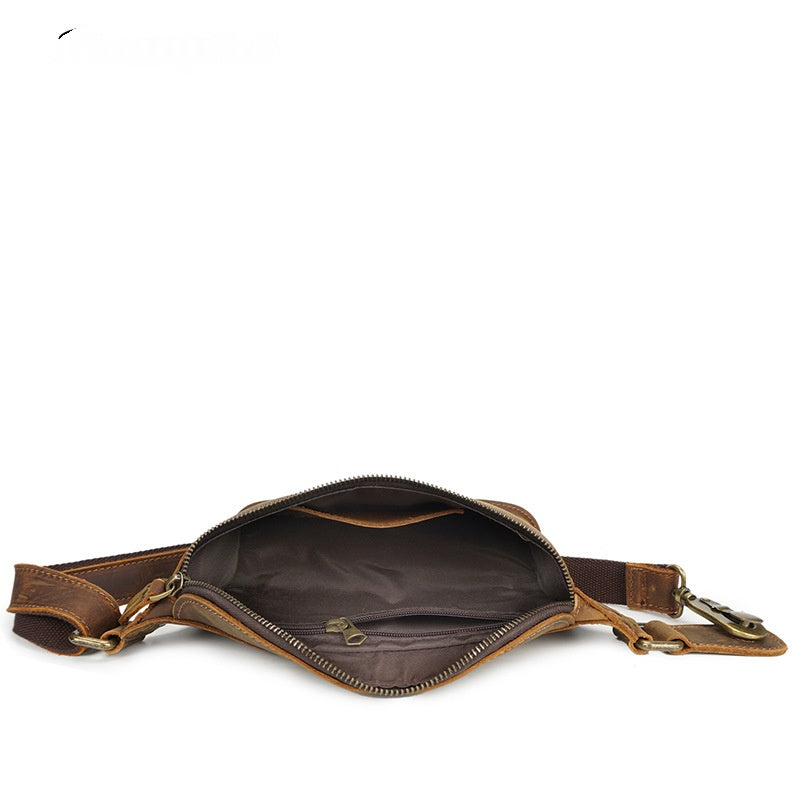 Vintage Leder-Bauchtasche