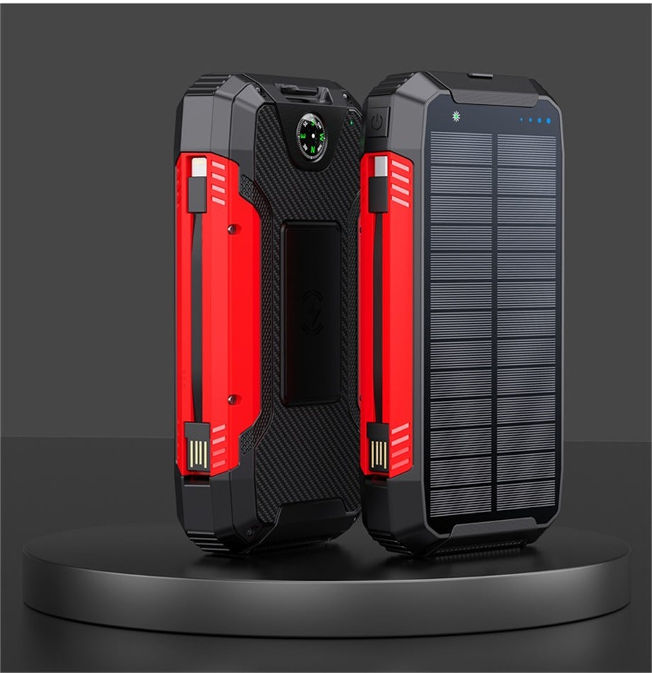 Solar Powerbank 20000mAh mit Kabel