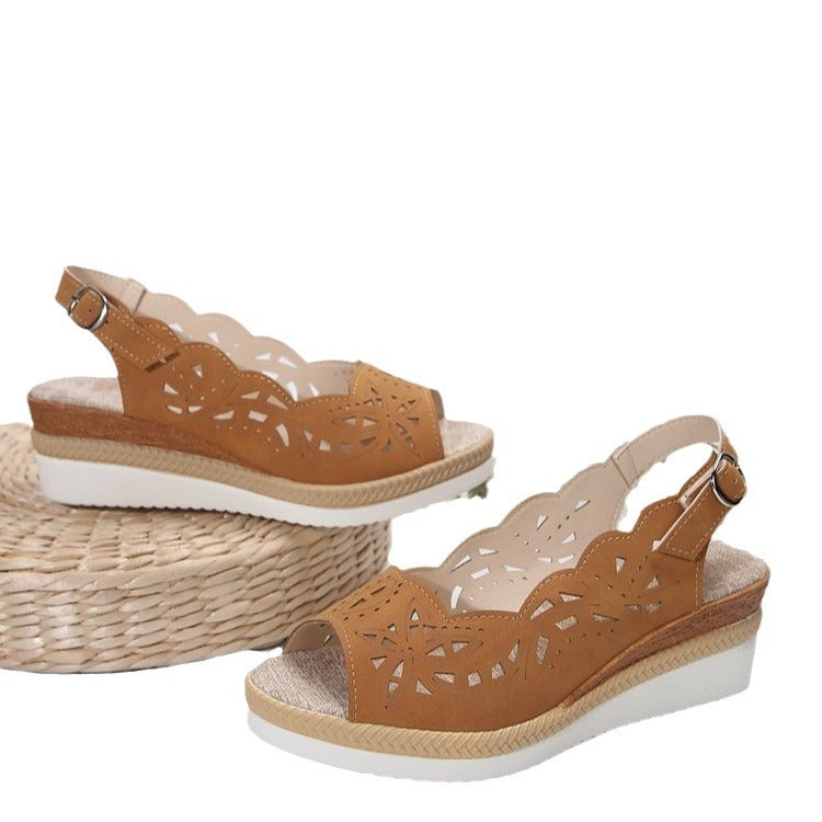 Damen Sandalen mit Keilabsatz