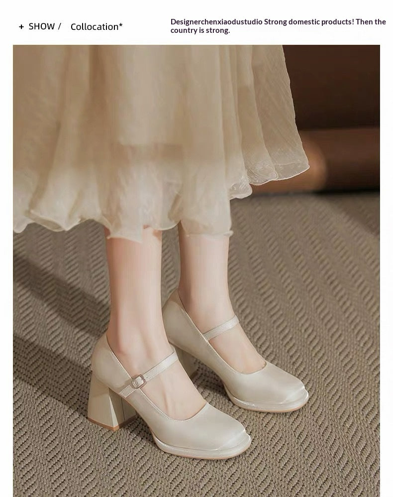 Plateau Mary Jane High Heels
