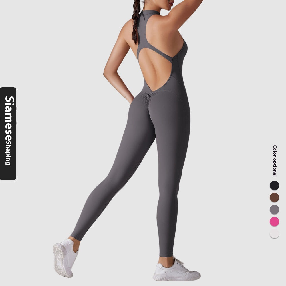 Sportlicher Jumpsuit mit Formeffekt
