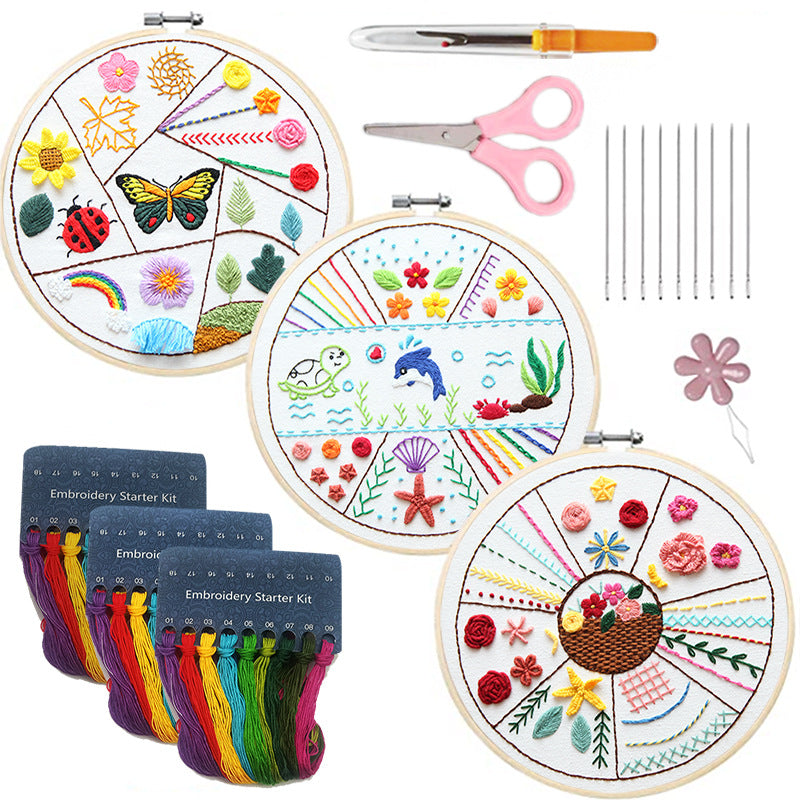 Stick-Set Blumen & Tiere für Anfänger