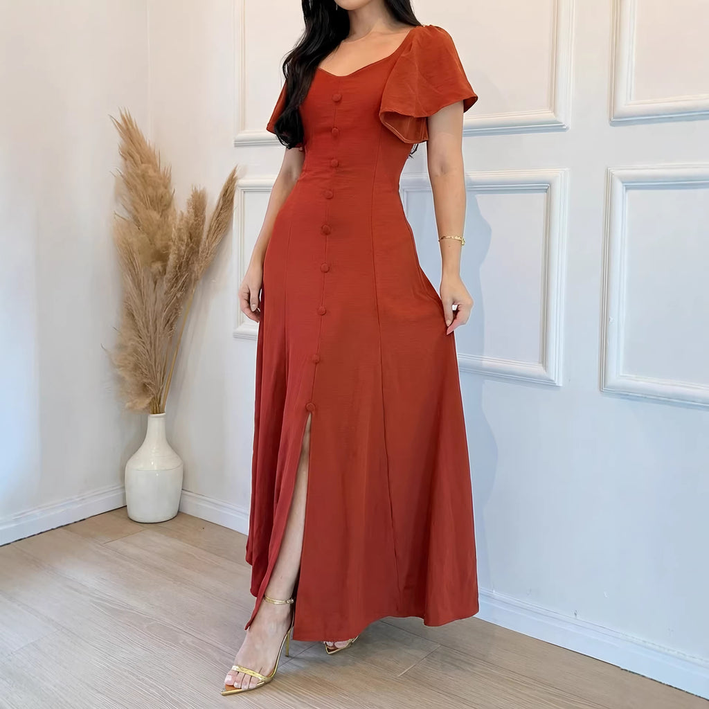 Blumenrosa-Linienkleid – Bild 2 | LuxeStyle